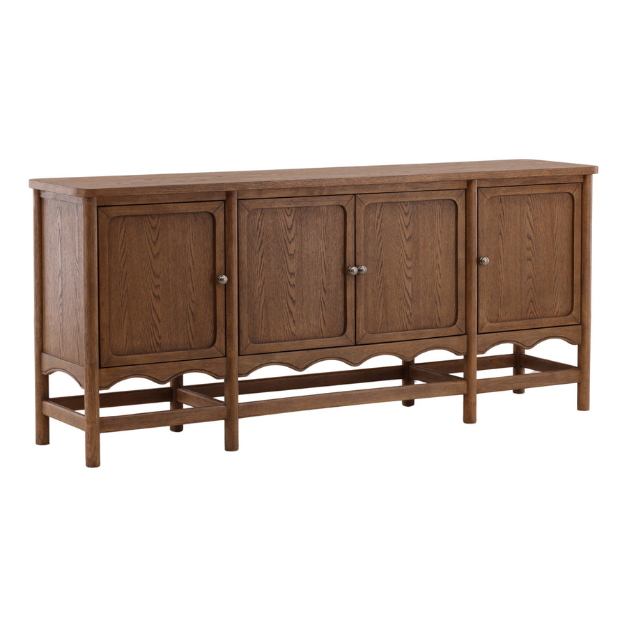 Phoebia Sideboard Dark Brown — Front Three-Quarter