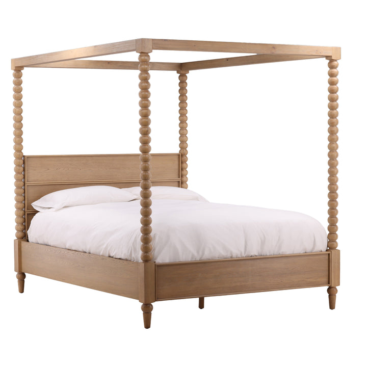 Marcelina Bed King Natural — Front Three-Quarter