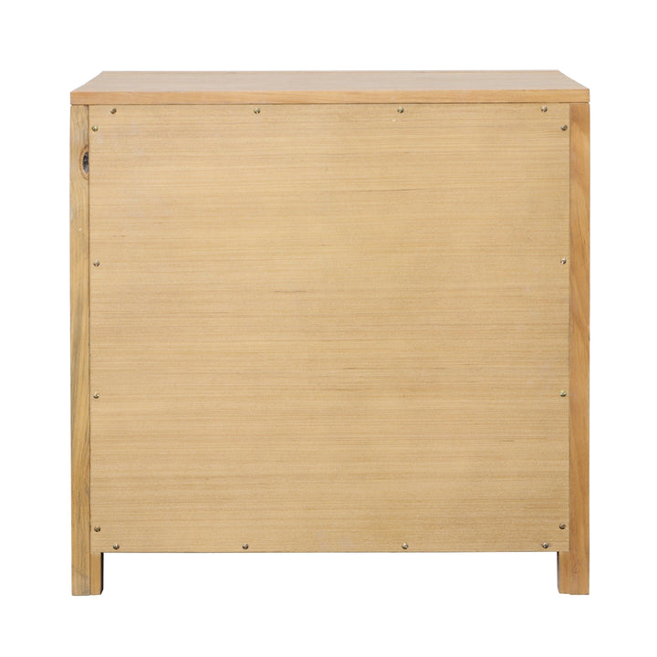 Rue Double Drawer Nightstand Light Warm Wash - SwayLiving