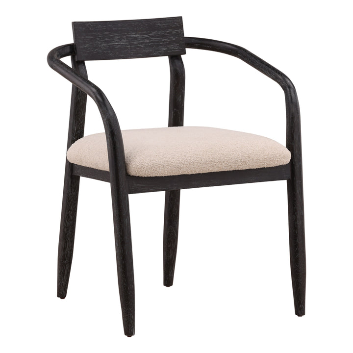 Luccio Dining Chair Cream — Front Three-Quarter
