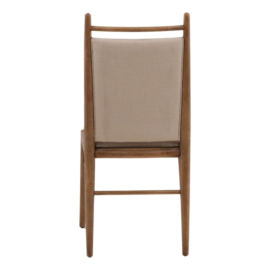 Rueben Dining Chair Set of 2 Beige — Back