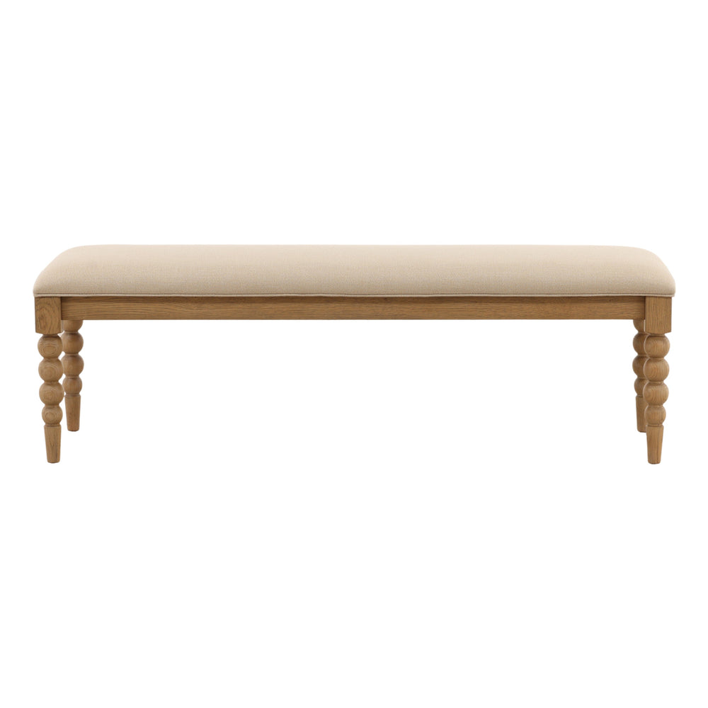 Marcelina Bench Beige — Front