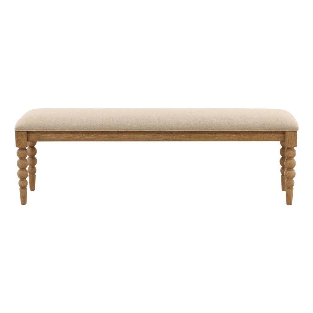 Marcelina Bench Beige — Front