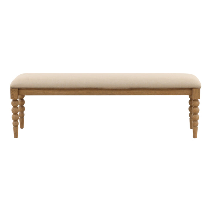 Marcelina Bench Beige — Front