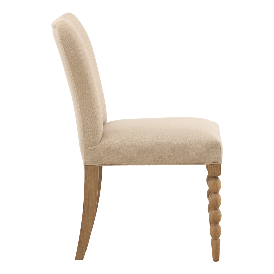 Marcelina Dining Chair Set of 2 Beige — Profile
