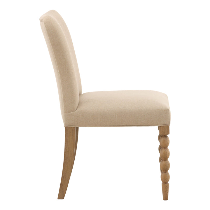 Marcelina Dining Chair Set of 2 Beige — Profile