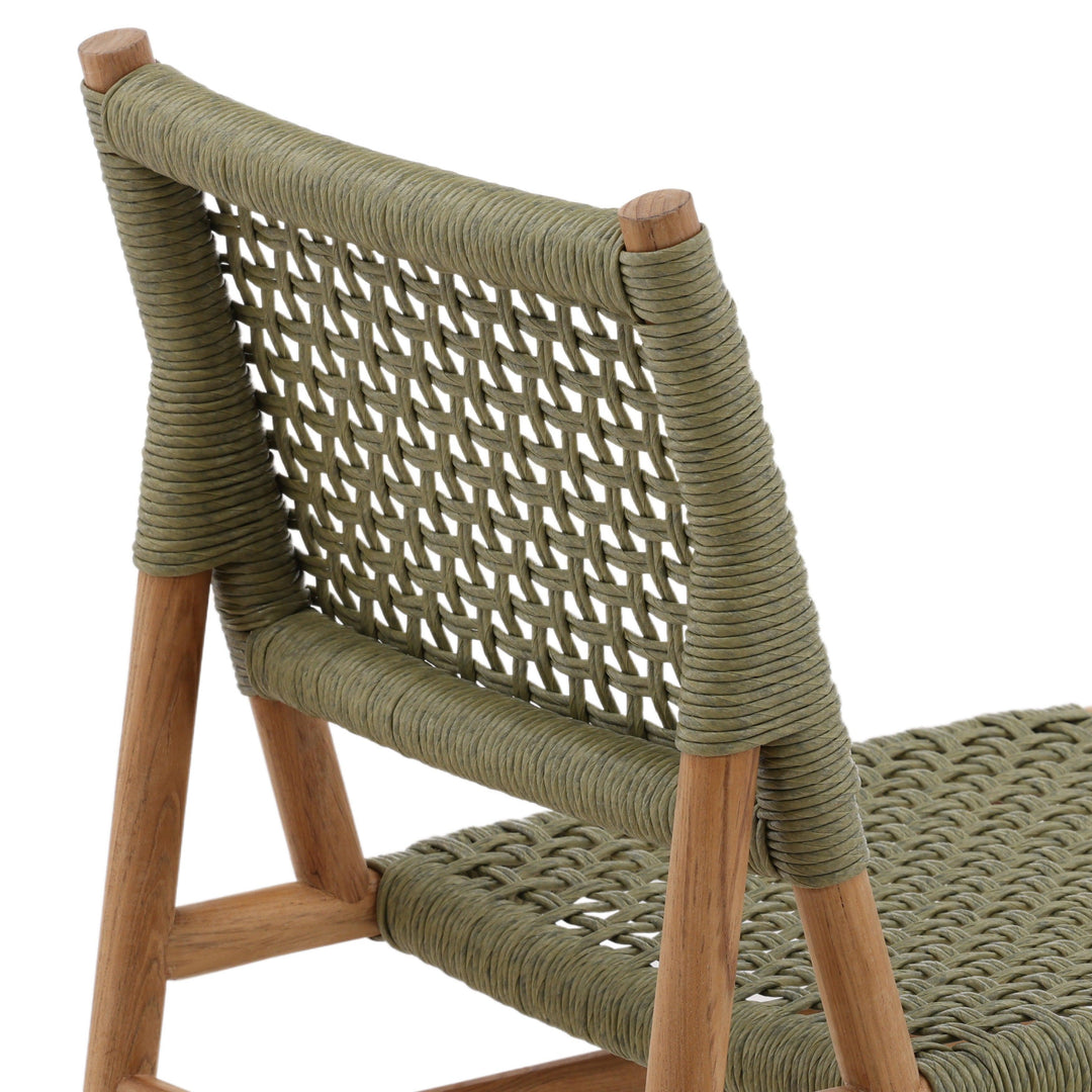 Francina Outdoor Dining Chair Set of 2 Green - SwayLiving