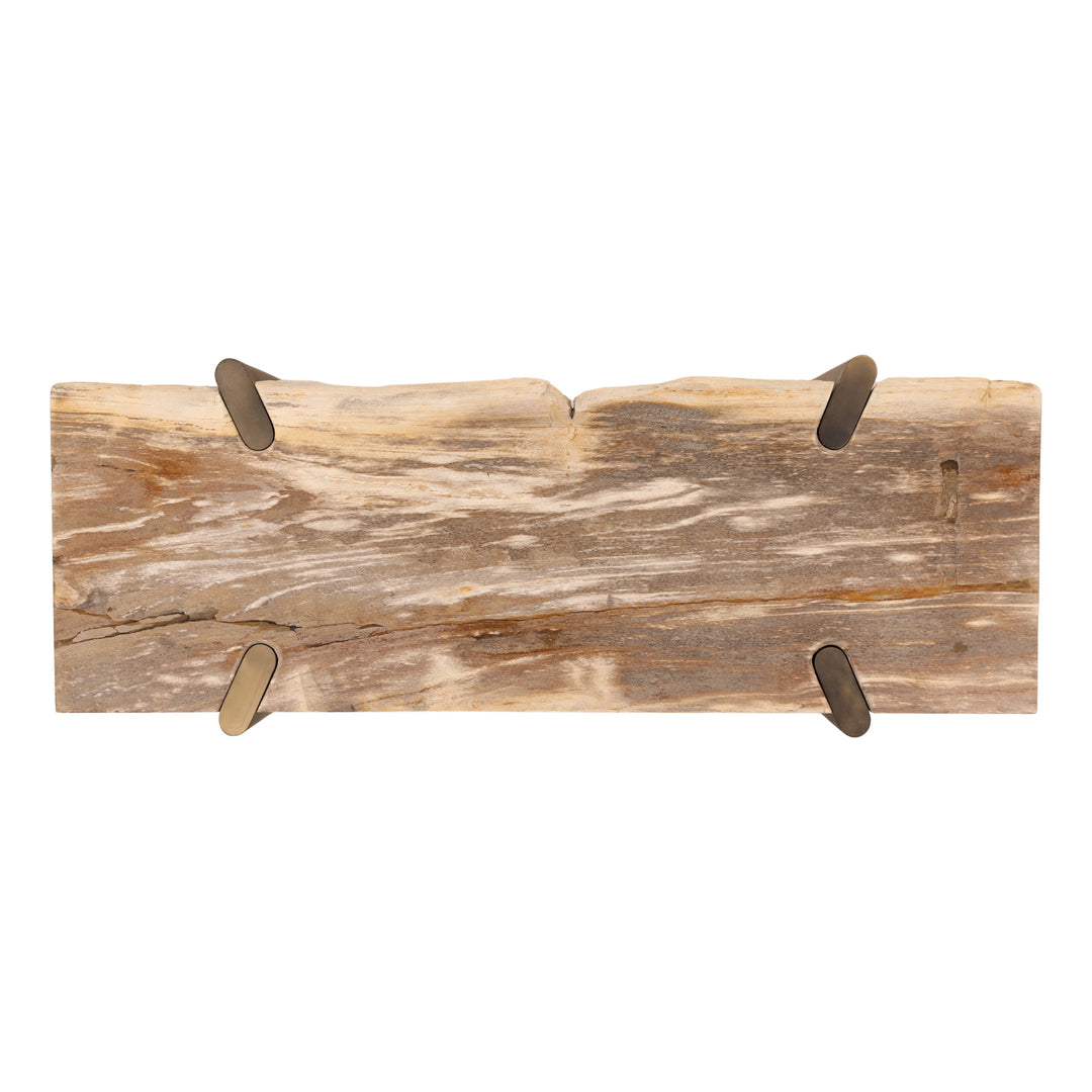 Peridote Console Table Light Natural — Overhead
