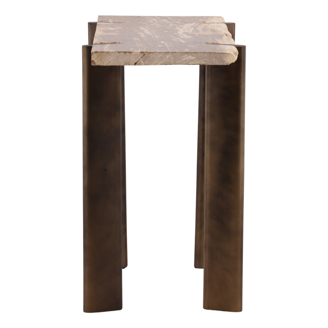 Peridote Console Table Light Natural — Profile