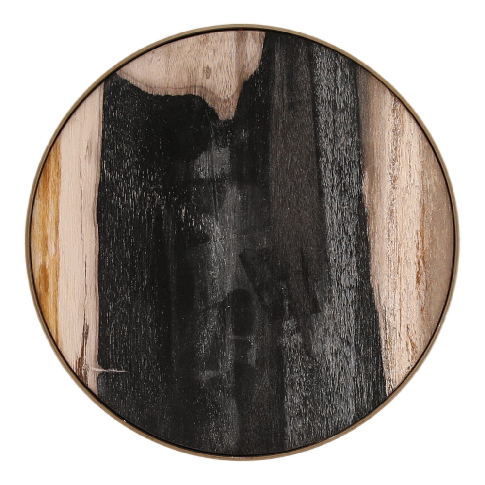 Orlinn Side Table Black — Overhead