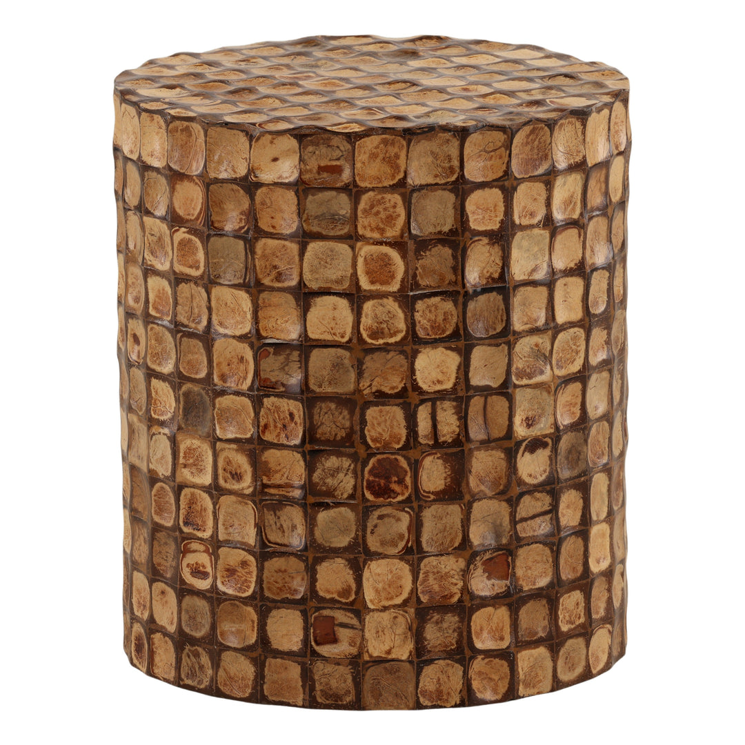 Ramie Side Table Natural — Front Three-Quarter