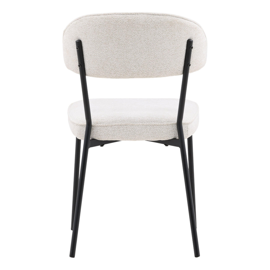 Mera Dining Chair Set of 2 Cream - SwayLiving