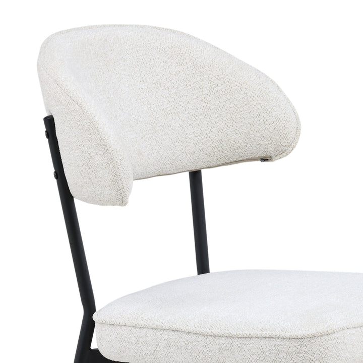 Mera Dining Chair Set of 2 Cream - SwayLiving