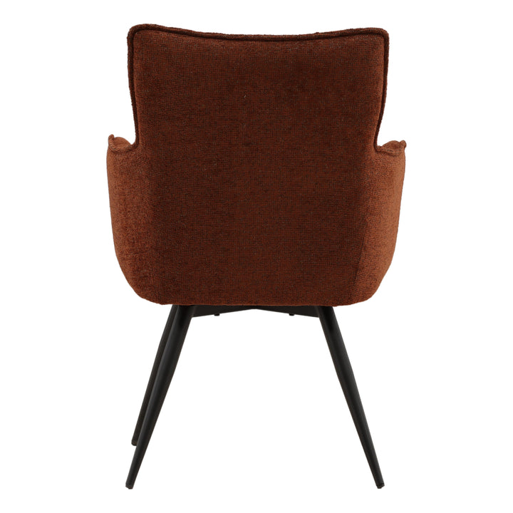 Adalise Swivel Chair Burgundy — Back