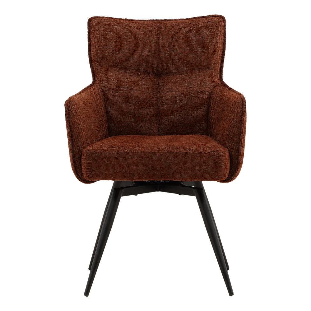 Adalise Swivel Chair Burgundy — Front