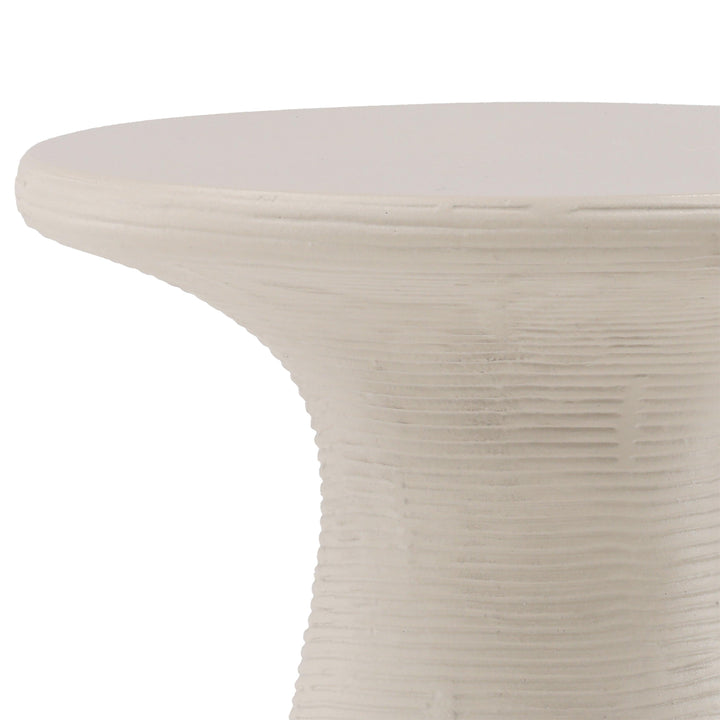 Fanny Side Table White Sm - SwayLiving