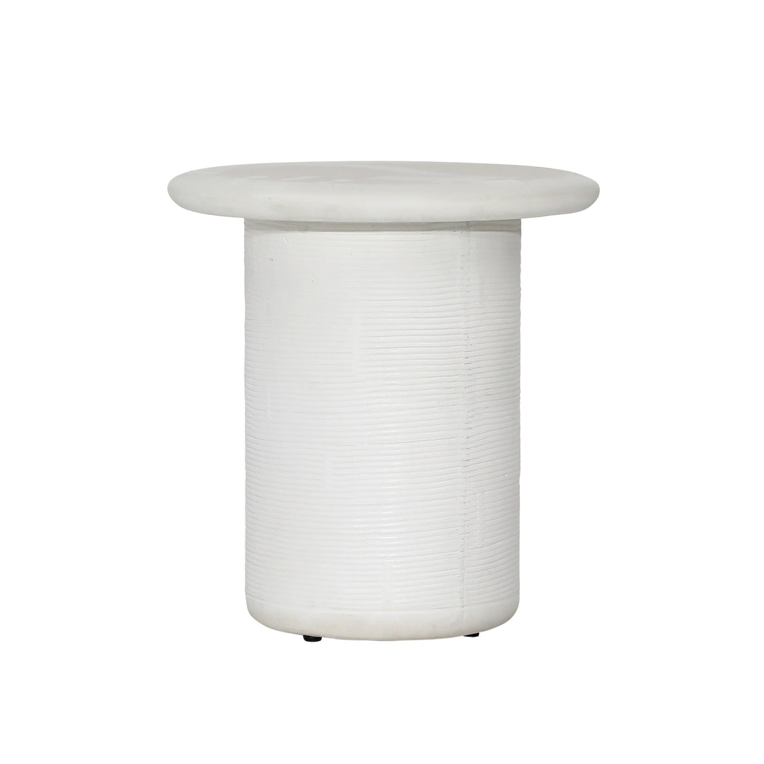 Marnetta Side Table White - SwayLiving