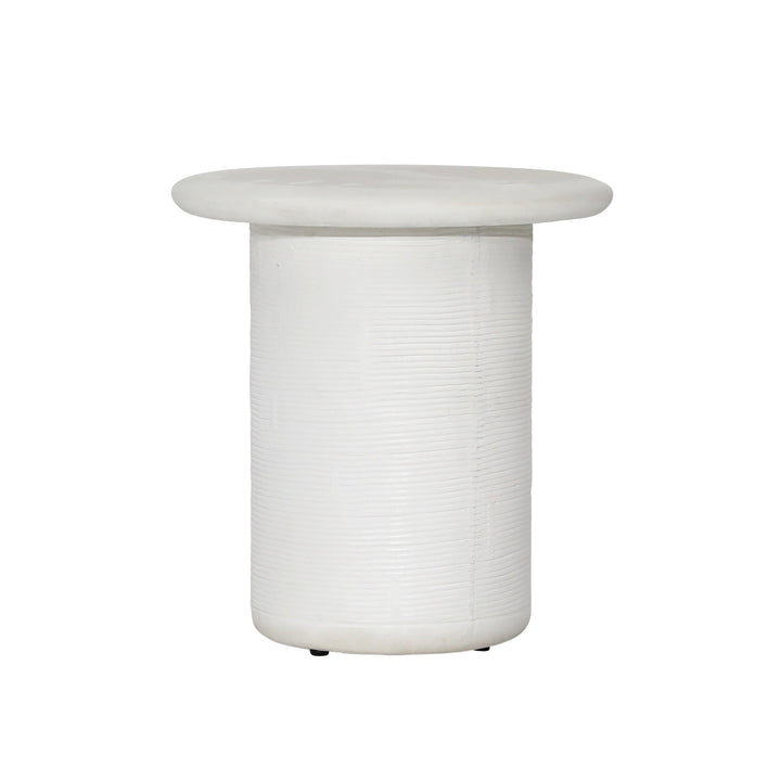 Marnetta Side Table White - SwayLiving