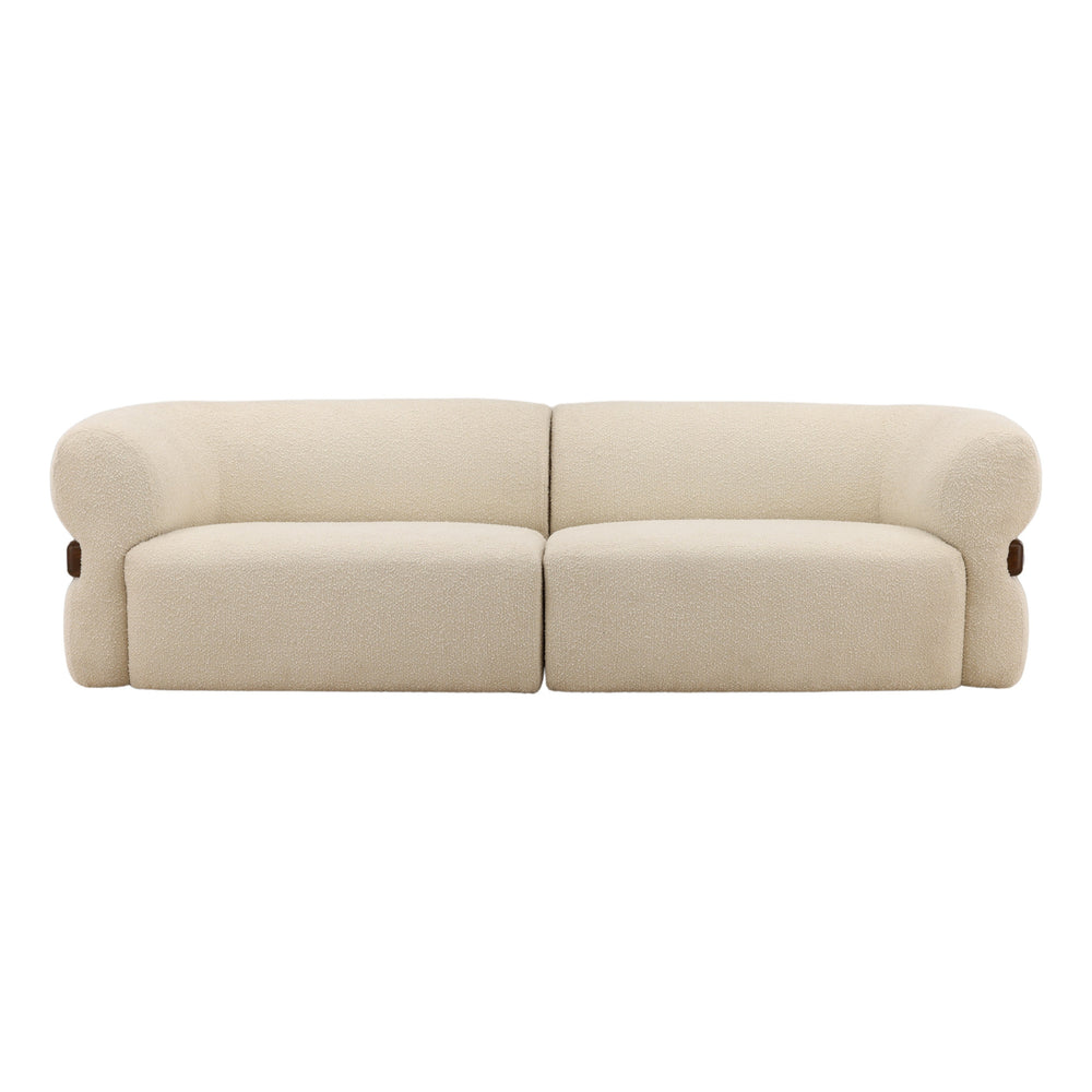 Edrena Sofa Cream — Front