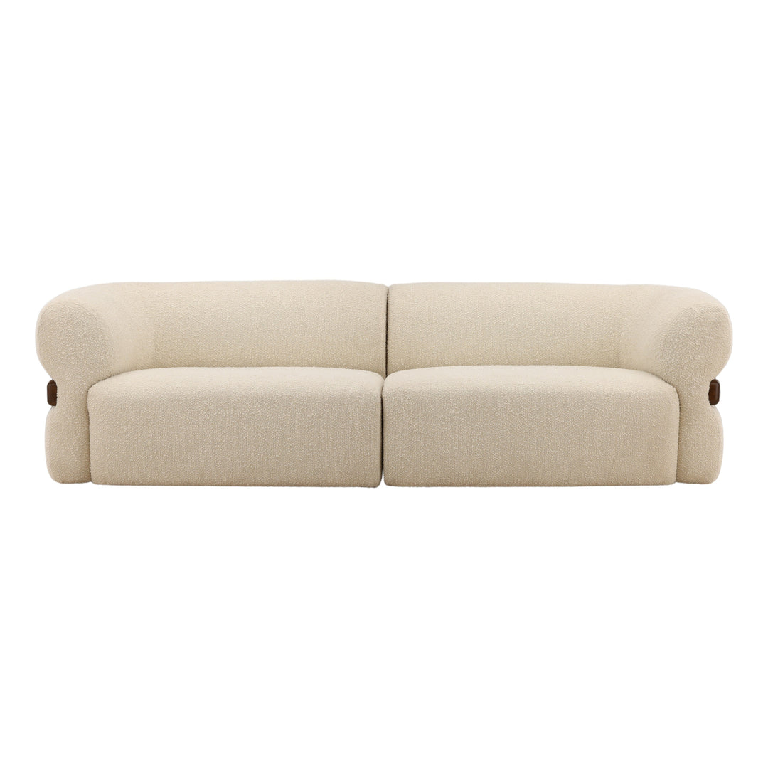 Edrena Sofa Cream — Front