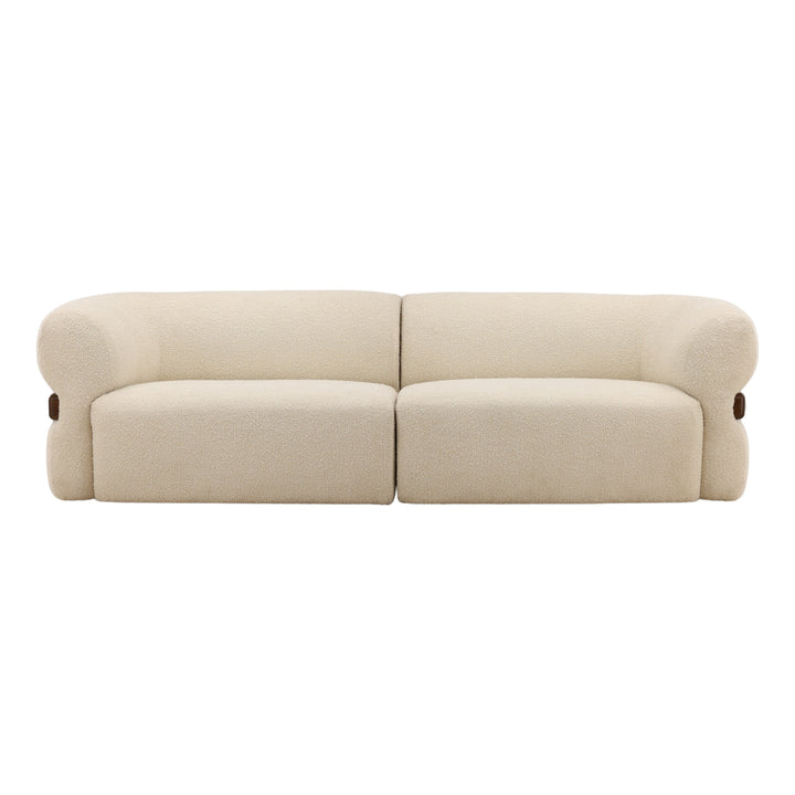 Edrena Sofa Cream — Front