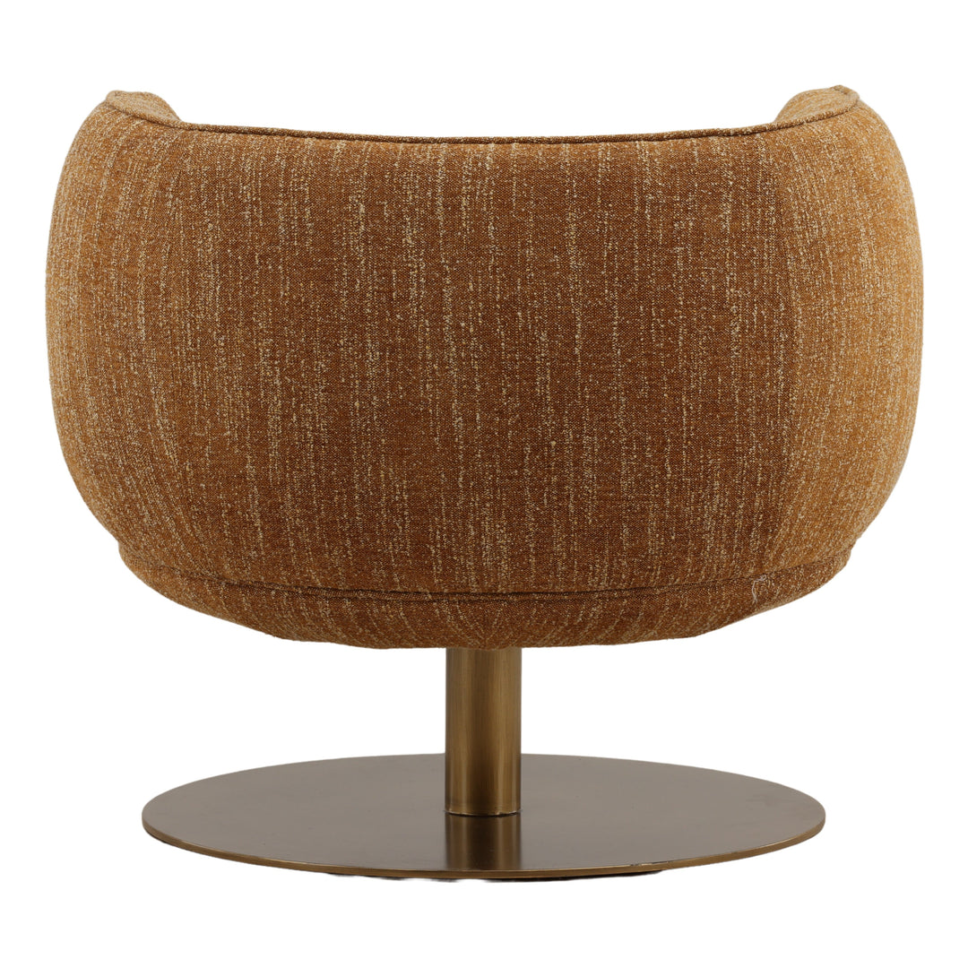 Aisla Swivel Chair Mustard — Back