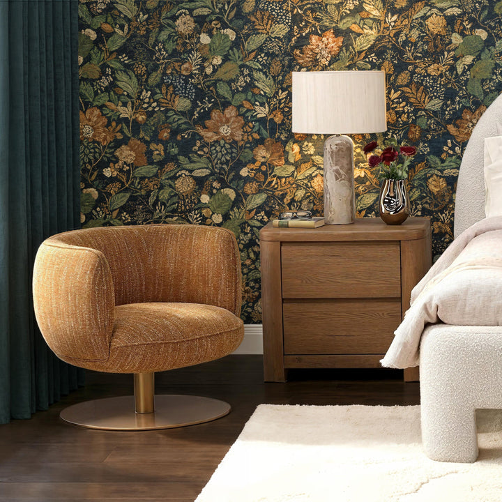 Aisla Swivel Chair Mustard — Lifestyle