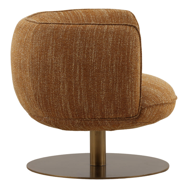 Aisla Swivel Chair Mustard — Profile