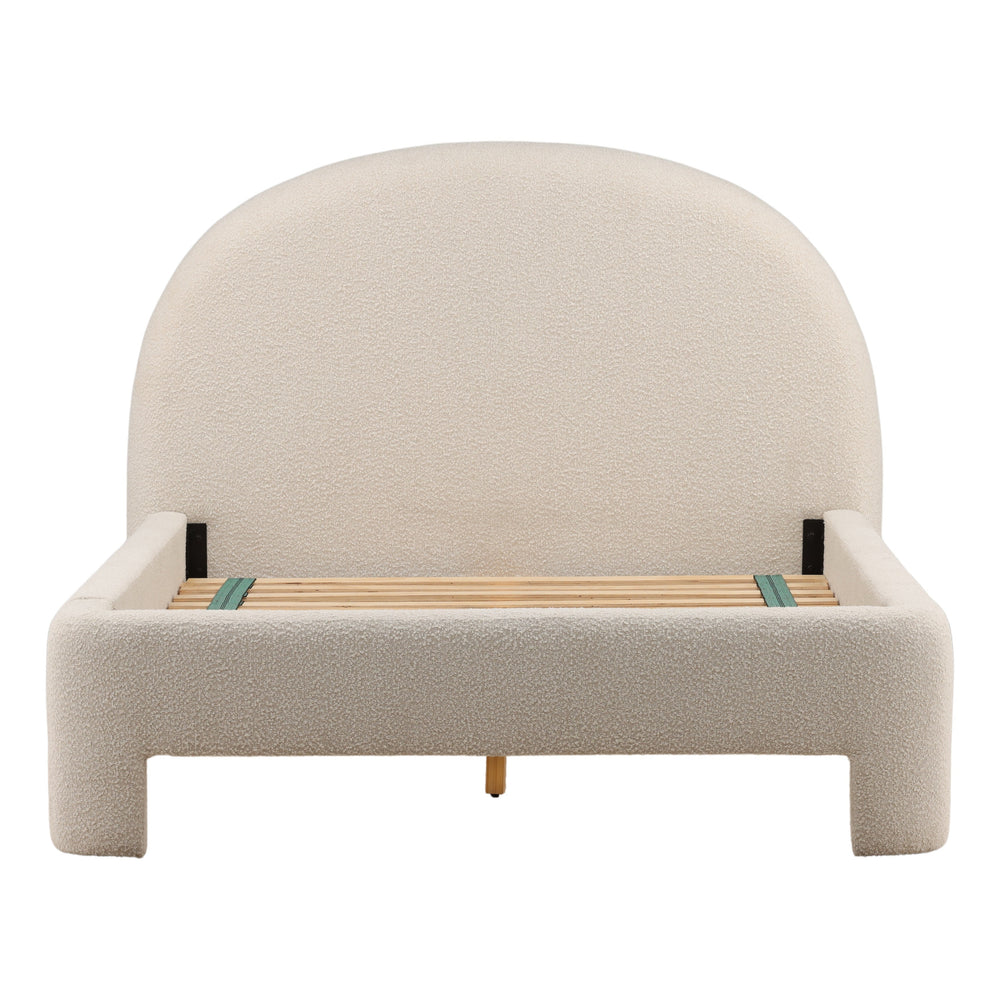 Amiro Bed Queen Cream — Front