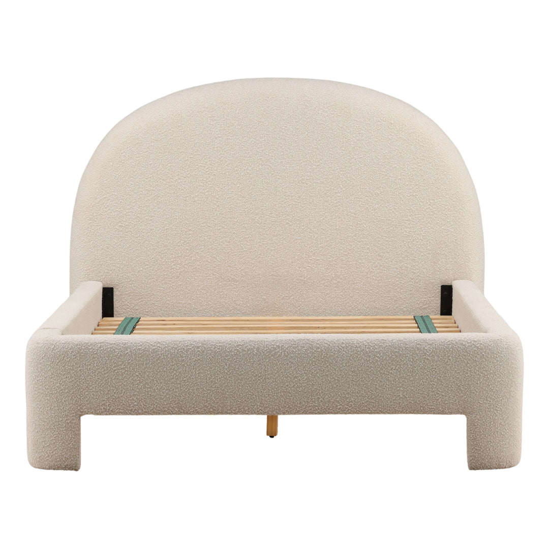 Amiro Bed Queen Cream — Front