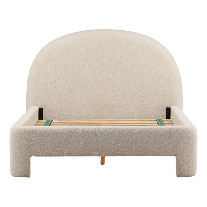 Amiro Bed Queen Cream — Front