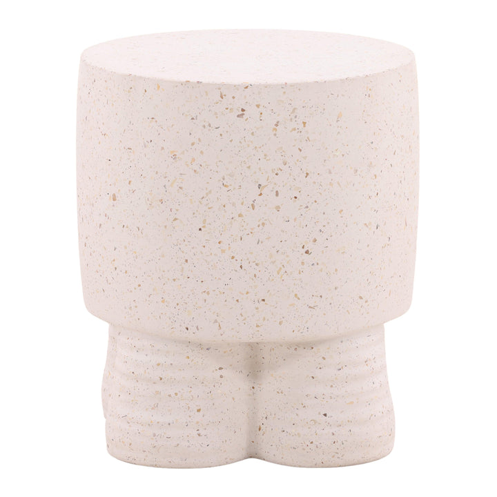 Theodore Outdoor End Table Ivory - SwayLiving