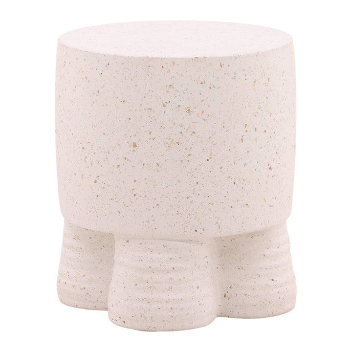 Theodore Outdoor End Table Ivory - SwayLiving