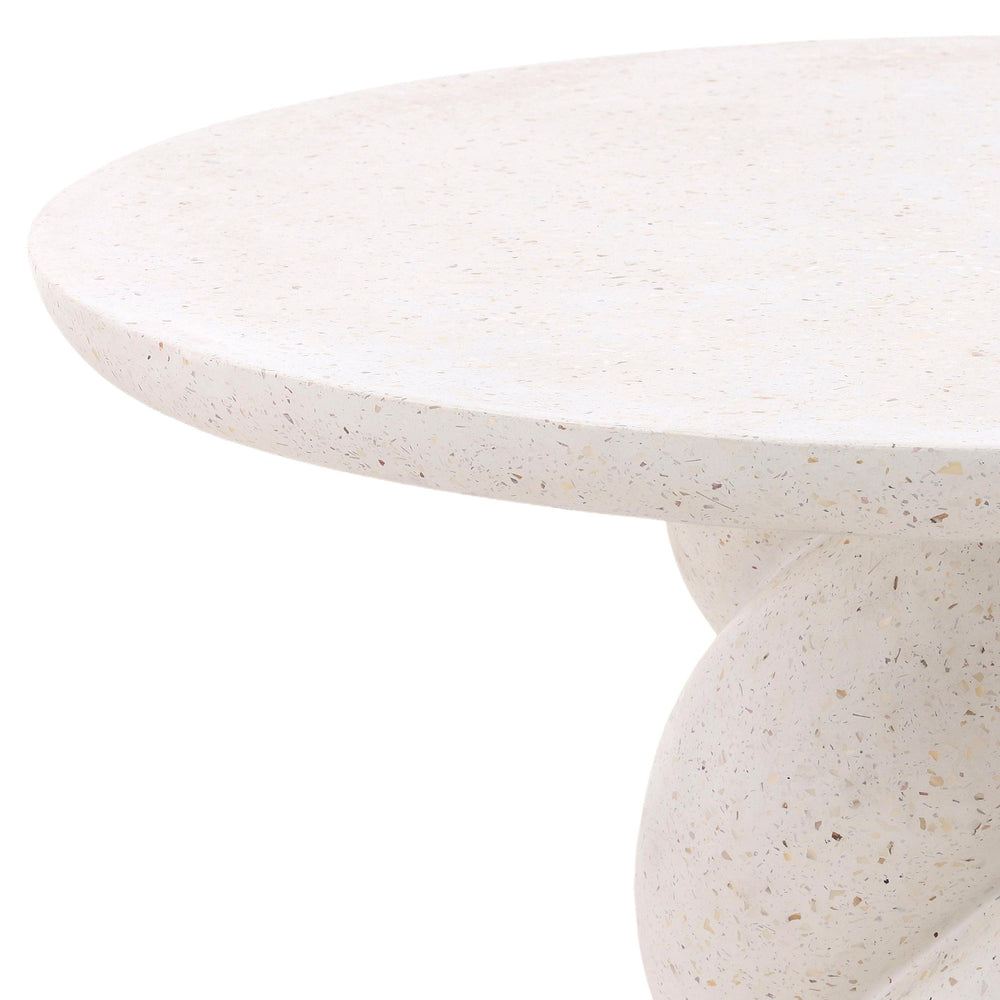 Nadia Outdoor Bistro Table Ivory - SwayLiving