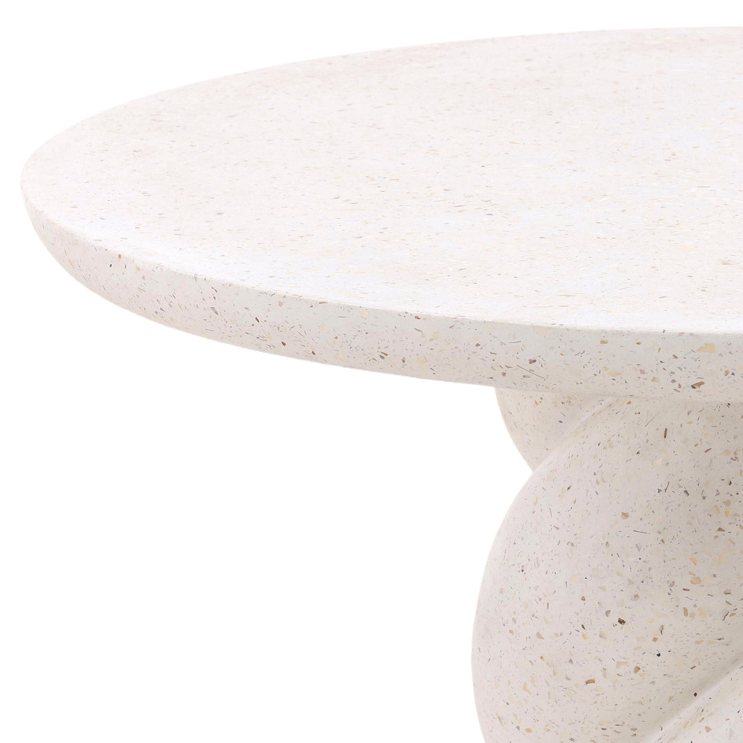 Nadia Outdoor Bistro Table Ivory - SwayLiving