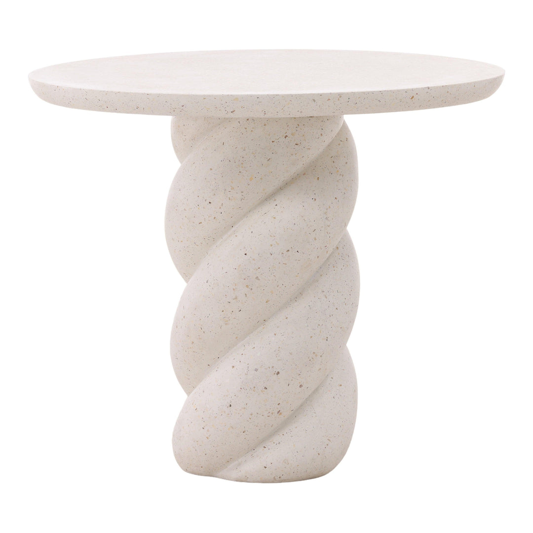 Nadia Outdoor Bistro Table Ivory - SwayLiving