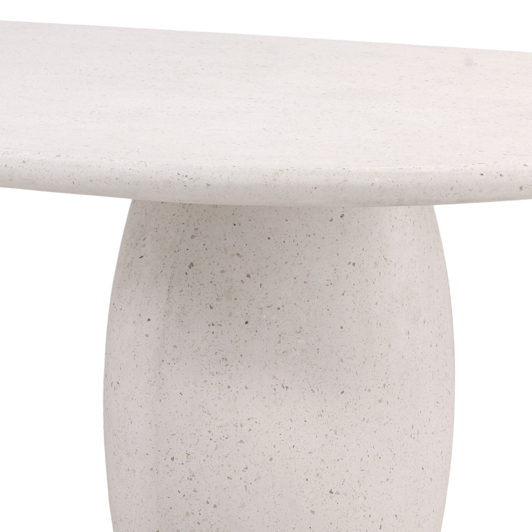 Immogen Outdoor Dining Table Ivory — Detail 2