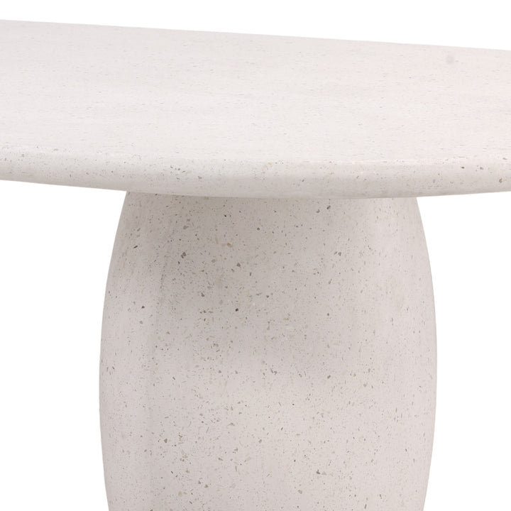 Immogen Outdoor Dining Table Ivory — Detail 2
