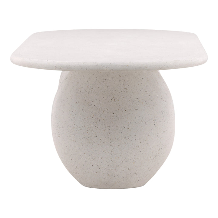 Immogen Outdoor Dining Table Ivory — Profile
