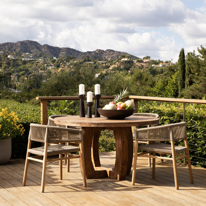 Jane Round Outdoor Dining Table - SwayLiving