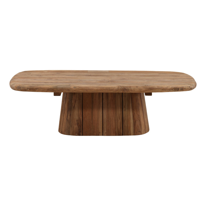 Belvor Outdoor Coffee Table Natural — Front