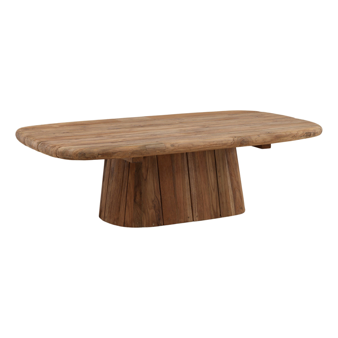 Belvor Outdoor Coffee Table Natural — Front Three-Quarter