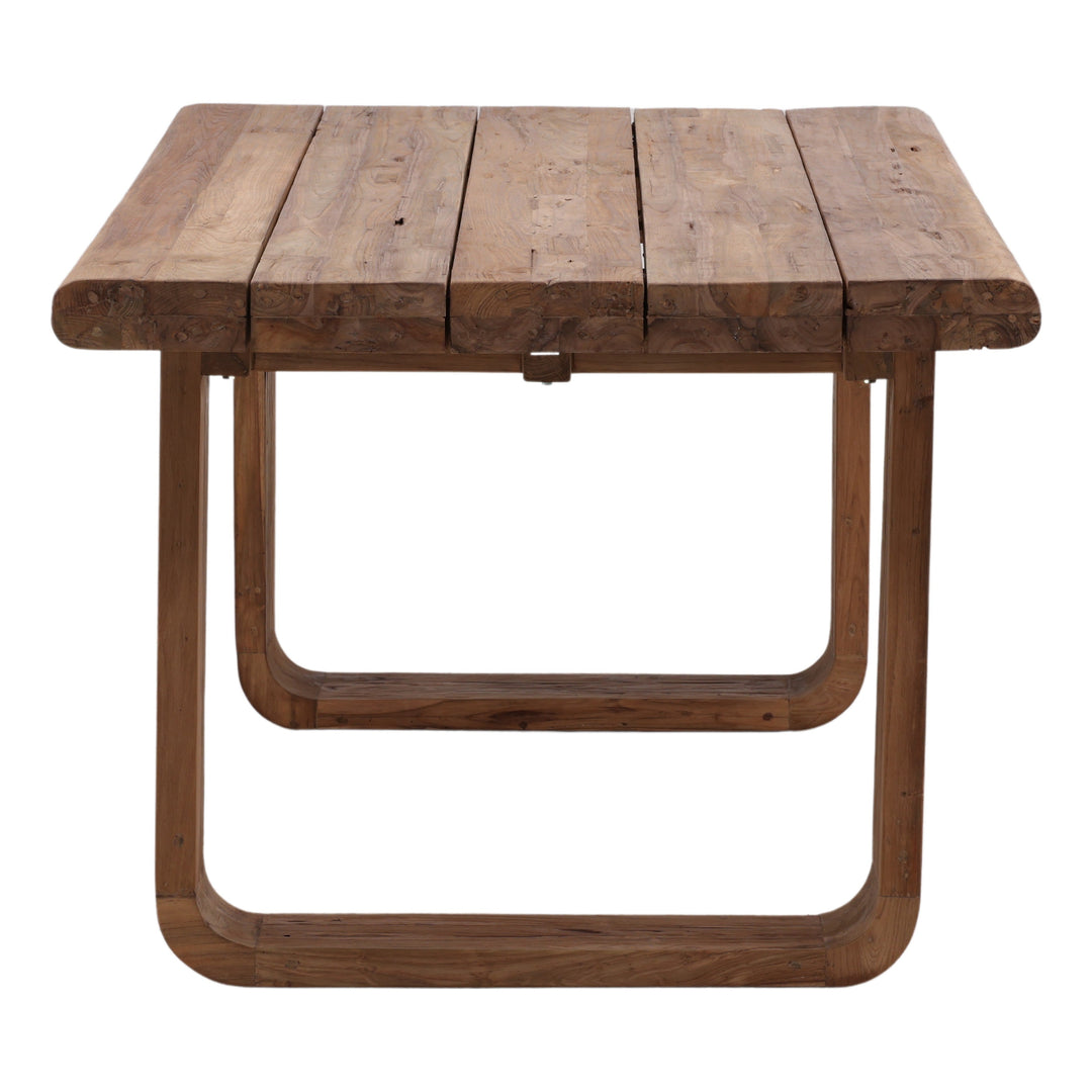 Davin Outdoor Dining Table Natural — Profile