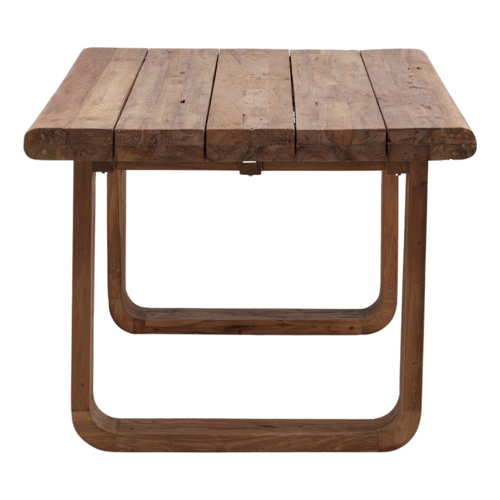 Davin Outdoor Dining Table Natural — Profile