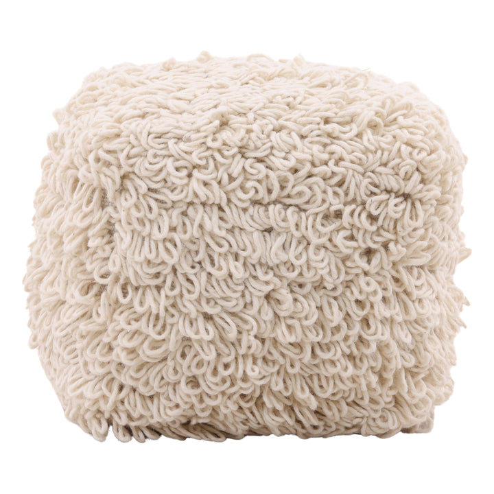 Mende Pouf Ivory - SwayLiving