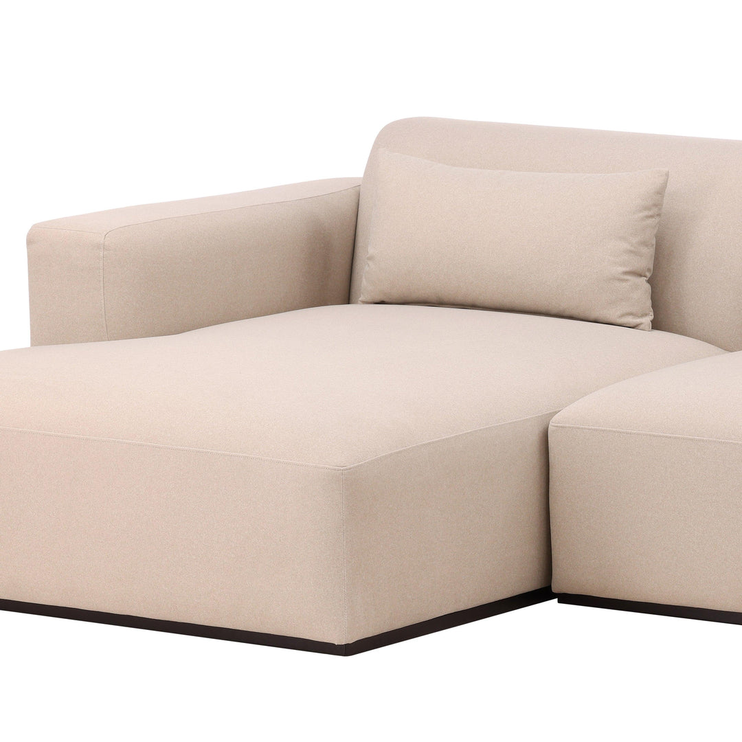 Brooklyne Left Chaise Sectional Cream - SwayLiving