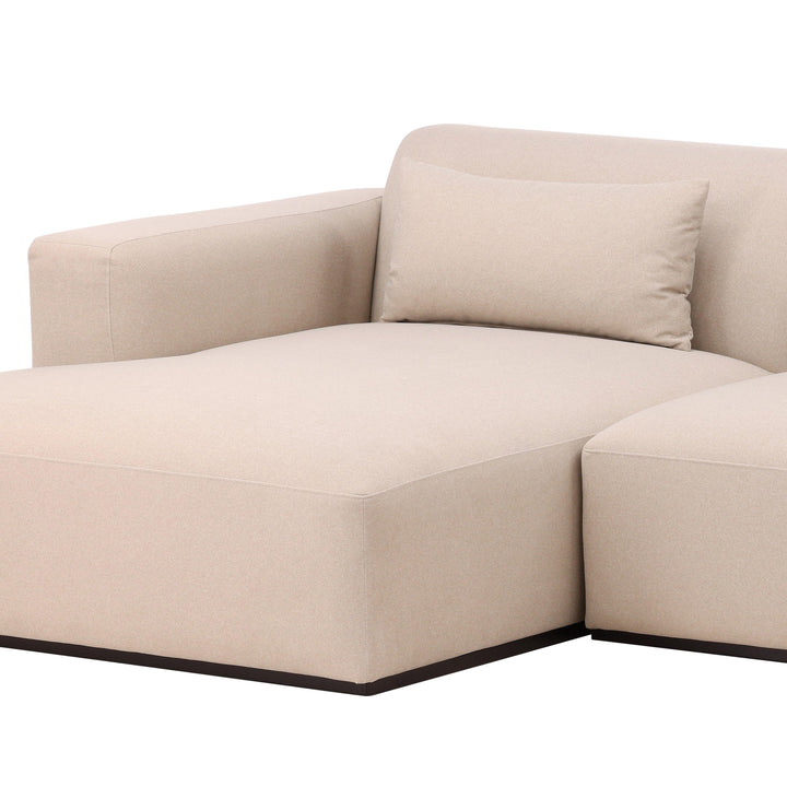 Brooklyne Left Chaise Sectional Cream - SwayLiving