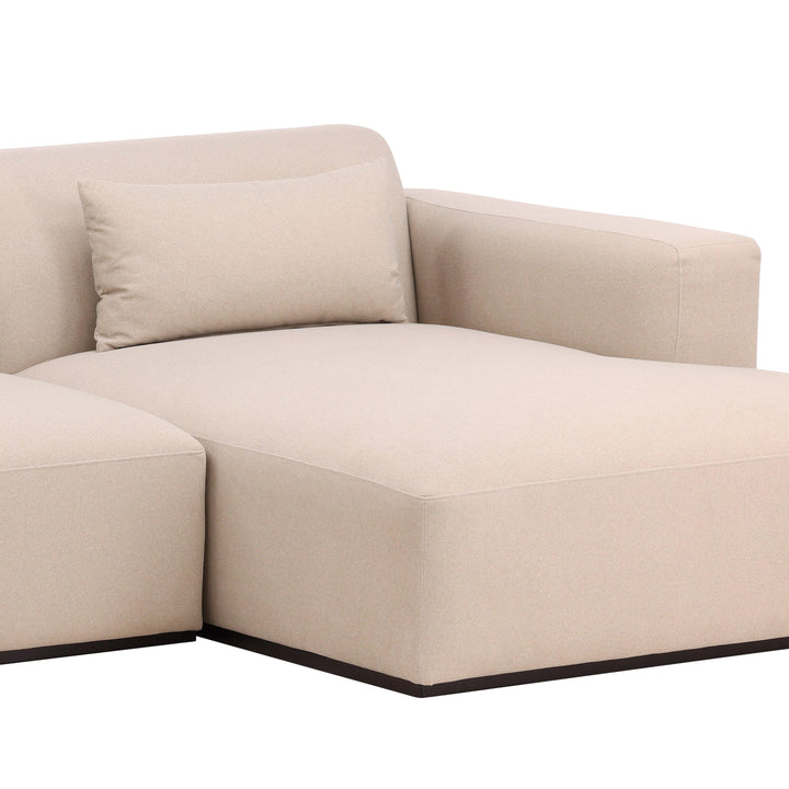 Brooklyne Right Chaise Sectional Cream - SwayLiving
