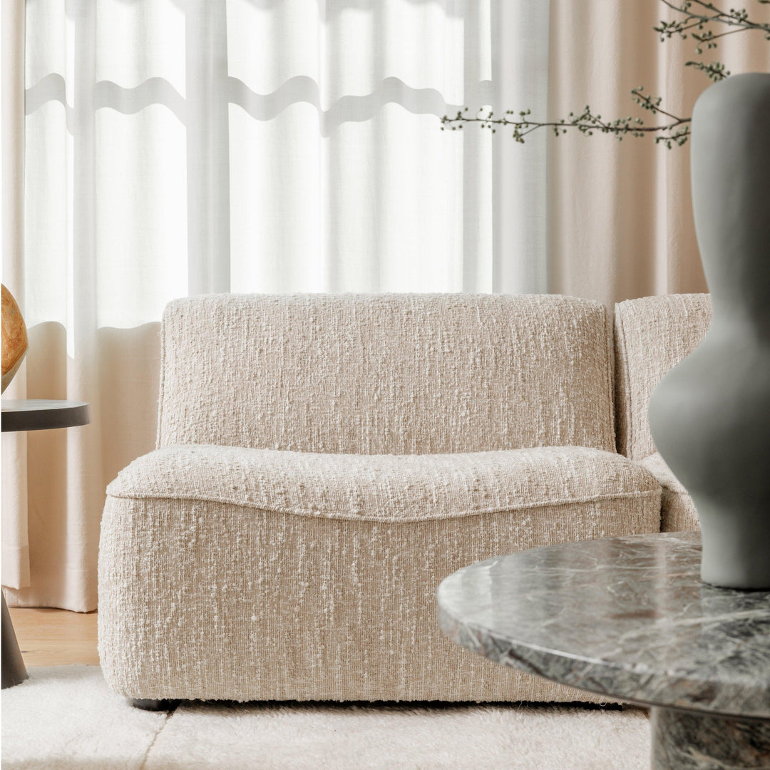 Madeleine Modular Sectional - Armless Beige - SwayLiving