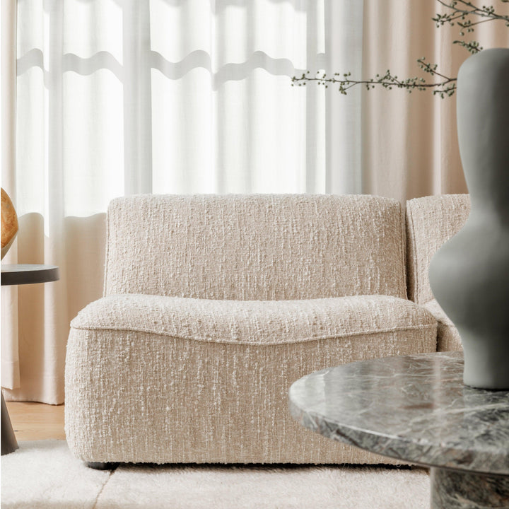 Madeleine Modular Sectional - Armless Beige - SwayLiving